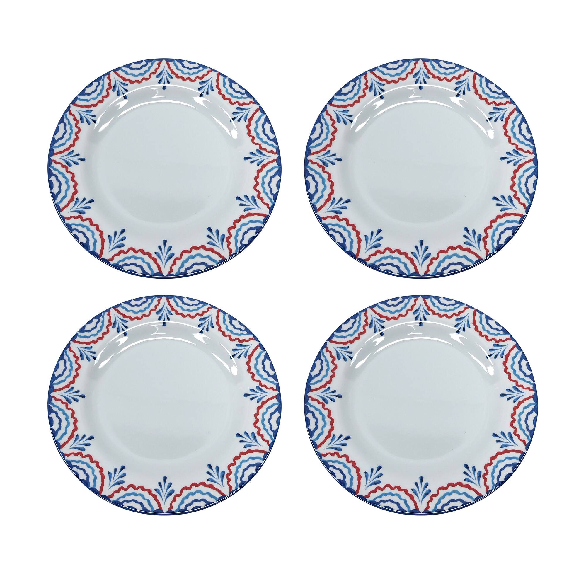 9" Red, White & Blue Melamine Dinner Plates, 4ct. by Celebrate It™